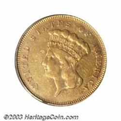 1855-S $3 XF45 PCGS.