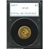 Image 1 : 1857 $3 XF45 PCGS.