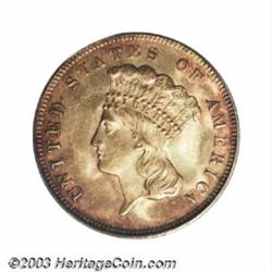 1878 $3 MS63 PCGS.