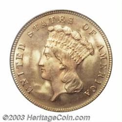 1882 $3 MS66 PCGS.
