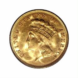 1888 $3 MS62 PCGS.