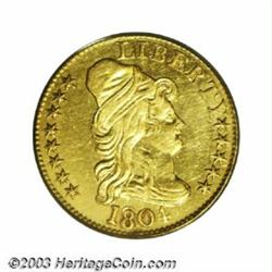 1804 $5 Small 8 Over Large 8 AU55 PCGS.