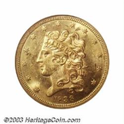 1838 $5 MS63 NGC.