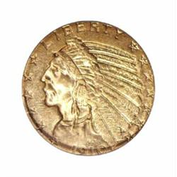 1910-S $5 MS62 ICG.
