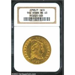 1798/7 $10 9x4 Stars MS63 NGC.