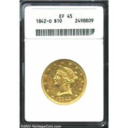 1842-O $10 XF45 ANACS.