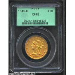1849-O $10 XF45 PCGS.