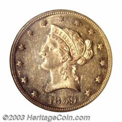 1859 $10 MS61 NGC.