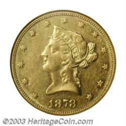 1878-CC $10 AU55 NGC.