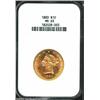 Image 1 : 1883 $10 MS63 NGC.