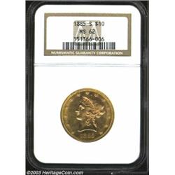 1885-S $10 MS62 NGC.