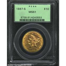 1897-S $10 MS61 PCGS.