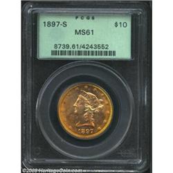 1897-S $10 MS61 PCGS.