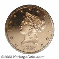 1885 $10 PR64 Deep Cameo PCGS.