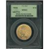 Image 1 : 1908 $10 Motto MS62 PCGS.