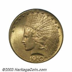 1910-D $10 MS65 PCGS.