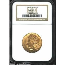 1910-S $10 MS61 NGC.