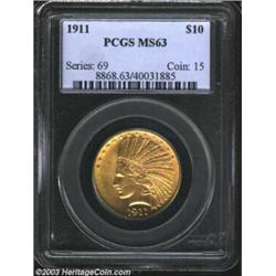 1911 $10 MS63 PCGS.