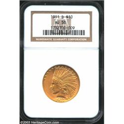 1911-D $10 AU58 NGC.