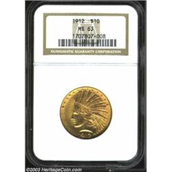 1912 $10 MS63 NGC.