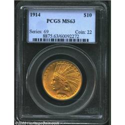 1914 $10 MS63 PCGS.