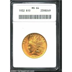 1932 $10 MS64 ANACS.