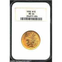 1932 $10 MS64 NGC.
