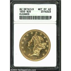 1850 $20 --Cleaned--ANACS. AU Details, Net XF40.