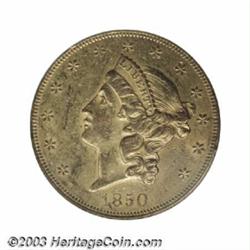 1850 $20 AU53 PCGS.
