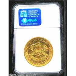 1851-O $20 AU50 NGC.