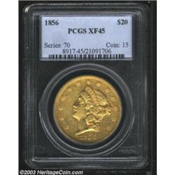 1856 $20 XF45 PCGS.