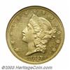 Image 1 : 1857-O $20 AU58 NGC.
