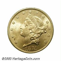 1874 $20 MS62 PCGS.