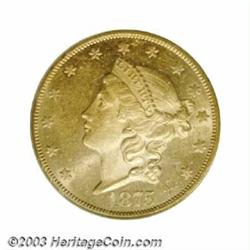 1875-CC $20 MS61 PCGS.