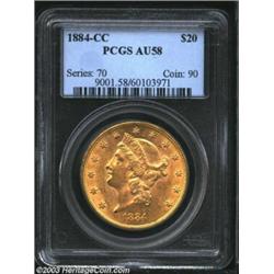 1884-CC $20 AU58 PCGS.