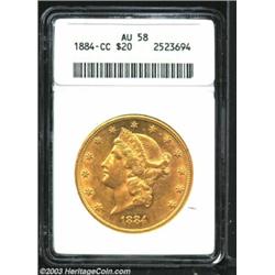 1884-CC $20 AU58 ANACS.