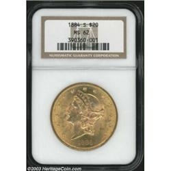 1884-S $20 MS62 NGC.