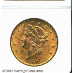 1884-S $20 MS62 NGC.