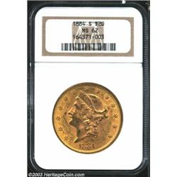 1884-S $20 MS62 NGC.