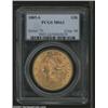 Image 1 : 1885-S $20 MS62 PCGS.