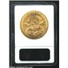 Image 2 : 1890-CC $20 --Obverse Rim Filed, Cleaned--ANACS. Unc Details, Net AU50.