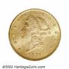 Image 1 : 1891-S $20 MS63 PCGS.