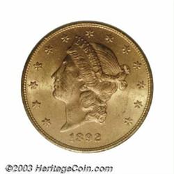 1892-S $20 MS63 PCGS.