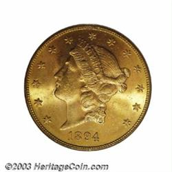 1894-S $20 MS64 PCGS.