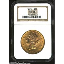 1895 $20 MS63 NGC.