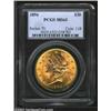 Image 1 : 1896 $20 MS63 PCGS.