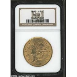 1896-S $20 MS62 NGC.
