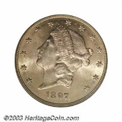 1897-S $20 MS64 PCGS.