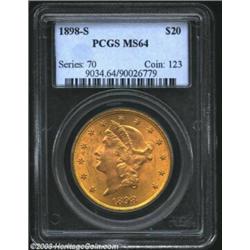 1898-S $20 MS64 PCGS.