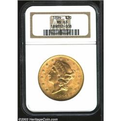 1899 $20 MS63 NGC.